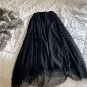 Elegant Black Maxi Skirt